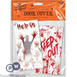 Halloween Assorted Blood Splatter Door Cover 165cm X 85cm 2 Pack