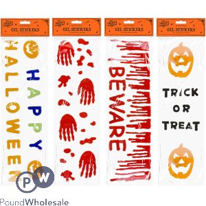Halloween Gel Stickers Assorted
