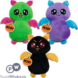 Hoot Halloween Plush Colourful Bat 15cm Assorted Colours