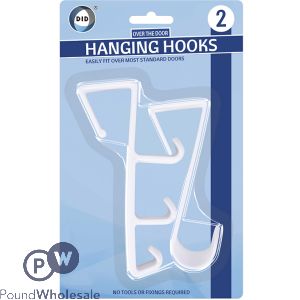Did Assorted Over The Door Hanging Hooks 2 Pack