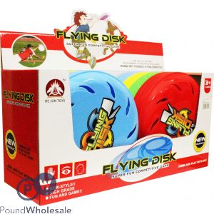 Turbo Flying Frisbee 21cm Cdu Assorted Colours