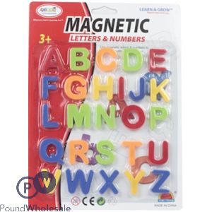 Magnetic Capital Letters On Card 26pcs 