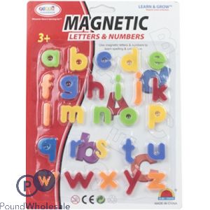 Magnetic Lower Case Letters On Card 26pcs 