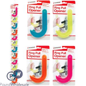 HOMEMAID KITCHENWARE RING PULL CAN OPENER ASSORTED COLOURS