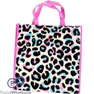 My House & Home Leopard Print Reusable Shopping Bag