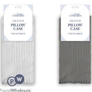 Your Home Comforts Faux Fur Pillow Case Assorted Colours
