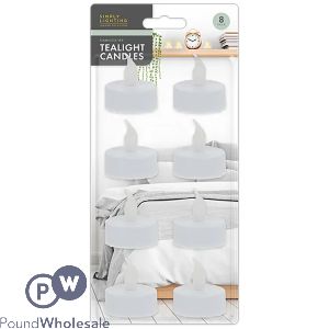 Simply Lighting Flameless Led Tealights 8 Pack