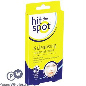 HIT THE SPOT CLEANSING NOSE PORE STRIPS 6 PACK