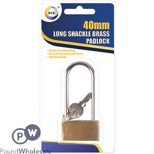 Did 40mm Long Shackle Bass Padlock With 3 Keys