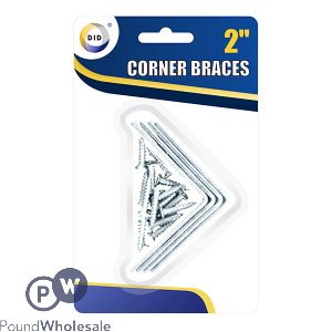 Did Corner Braces 2" With Screws 4 Pack