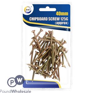 DID 40MM CHIPBOARD SCREW 125G