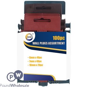 Did Wall Plugs Assortment 100pc