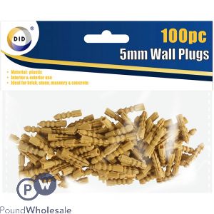 Did Wall Plugs 5mm 100 Pack