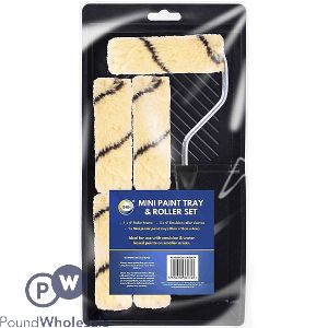 Did Emulsion Mini Paint Tray & 4" Roller Set 30cm X 15cm X 4cm