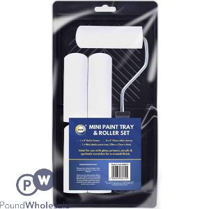 Did Gloss Mini Paint Tray & 4" Roller Set 30cm X 15cm X 4cm