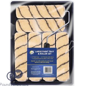 Did Emulsion Large Paint Tray & 9" Roller Set 36cm X 27cm X 6cm