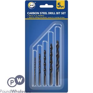 Did Carbon Steel Drill Bit Set 5 Pack