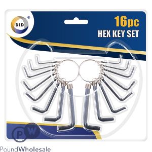 DID HEX KEY SET 16PC