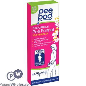 Pee Pod Female Disposable Pee Funnel 10 Pack