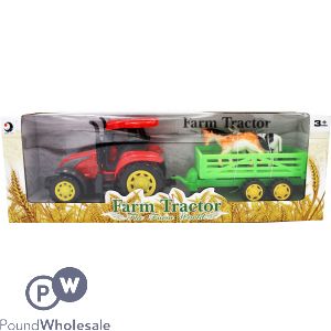 Farm Tractor And Trailer Play Set
