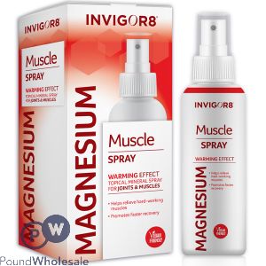 Invigor8 Magnesium Warming Effect Topical Mineral Muscle Spray 100ml
