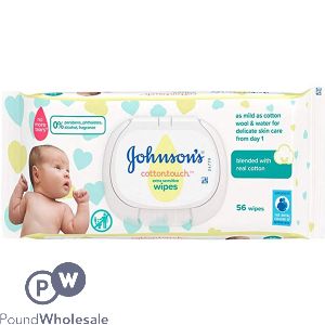 Johnson's Cotton Touch Extra Sensitive Wipes 56pc