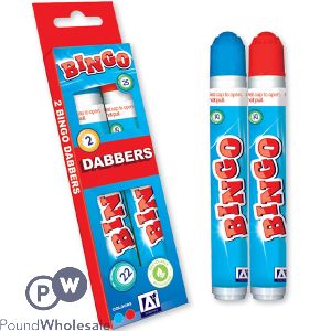Bingo Dabbers Assorted Colours 2 Pack