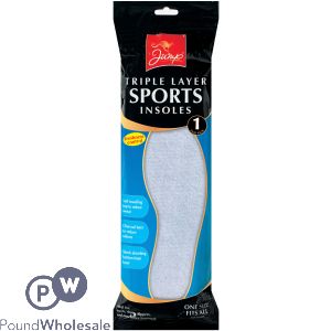 Jump Triple Layer Sports Shoe Insoles 1pk