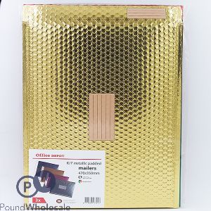 K/7 Metallic Padded Envelopes 470mm X 350mm 3pak