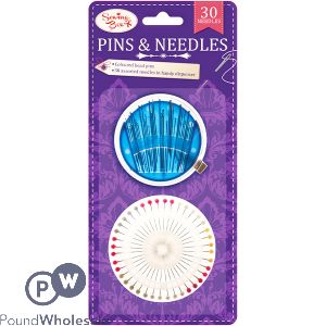 SEWING BOX PINS &amp; NEEDLES SET 70 PACK