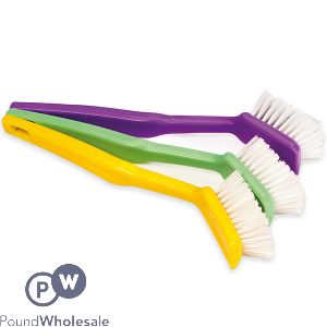 Duzzit Assorted Colour Dish Brushes 3 Pack
