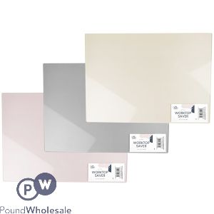 Cooke & Miller Glass Worktop Saver 35cm X 25cm Assorted Colours