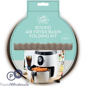 Cooke & Miller Circular Silicone Air Fryer Basin Folding Kit 20cm