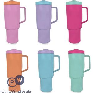 Cooke & Miller Solid Colour Straw Tumbler 1200ml Assorted Colours