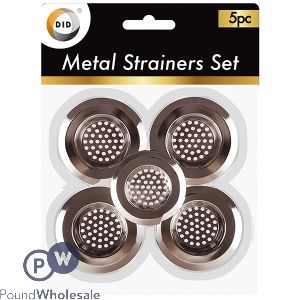 DID METAL STRAINERS SET 5 PACK