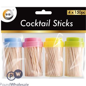 DID Cocktail Sticks Set 4 X 150pc