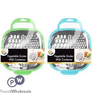 DID VEGETABLE GRATER WITH CONTAINER ASSORTED