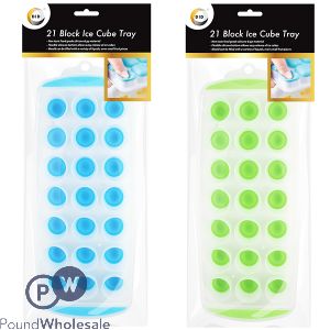 DID 21 Block Ice Cube Tray Assorted Colours