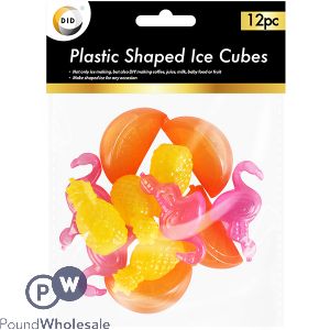 DID PLASTIC-SHAPED ICE CUBES 12 PACK