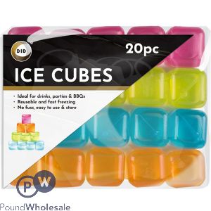 Did Assorted Colour Reusable Ice Cubes 20 Pack