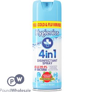 Hygienics 4-in-1 Linen Fresh Disinfectant Spray 400ml