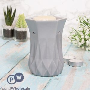 LEONARDO DESIRE AROMA GEOMETRIC GREY WAX OIL BURNER