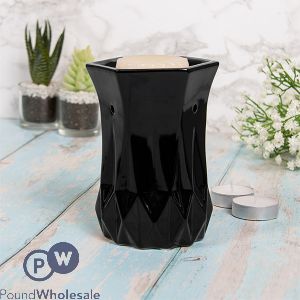 LEONARDO DESIRE AROMA GEOMETRIC BLACK WAX OIL BURNER