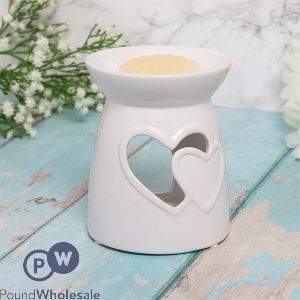 LEONARDO DESIRE AROMA HEARTS WHITE WAX &amp; OIL BURNER