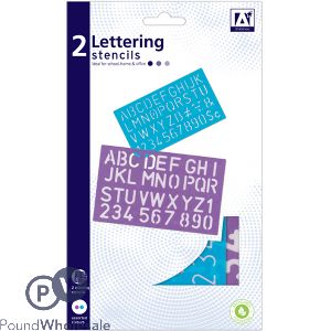 Lettering Stencils Assorted 2 Pack