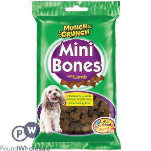 Munch & Crunch Lamb Mini Bones Dog Treats 150g