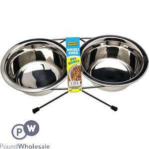 Munch & Crunch Double Diner Pet Bowls Set