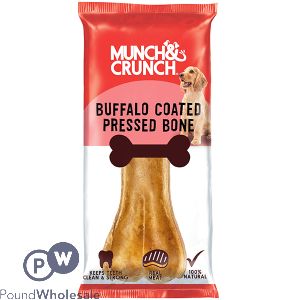 Munch & Crunch Buffalo-coated Pressed Dog Bone