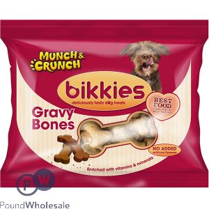 Munch & Crunch Gravy Bones Bikkies 300g Expired