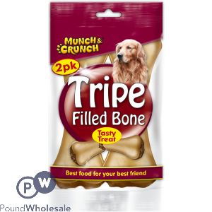 MUNCH &amp; CRUNCH TRIPE FILLED BONE 2 PACK